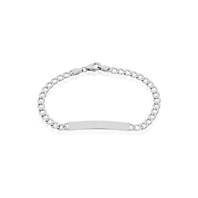 OROVIVO PANZER S ID Unisex ID Armband Silber 925 Rechteckig, ID Armband ohne Stein OROVIVO PANZER S ID Unisex ID Armband Silber 925 Rechteckig, ID Armband ohne Stein