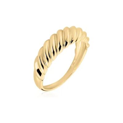 OROVIVO RYLAN Damen Ring Vergoldet, Ring ohne Stein OROVIVO RYLAN Damen Ring Vergoldet, Ring ohne Stein