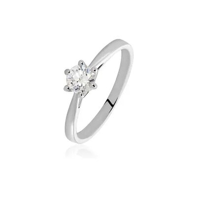 OROVIVO Monopoli Damen Ring Weißgold 750 (18 Karat) Diamant Weiß 0,52 ct, Ring mit Stein OROVIVO Monopoli Damen Ring Weißgold 750 (18 Karat) Diamant Weiß 0,52 ct, Ring mit Stein