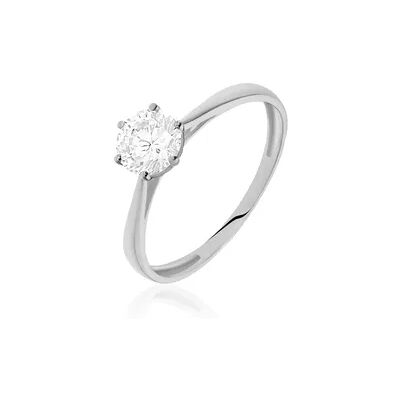 OROVIVO KRAPPE 6 Damen Ring Weißgold 375 (9 Karat) Zirkonia Weiß 1,480 ct, Ring mit Stein OROVIVO KRAPPE 6 Damen Ring Weißgold 375 (9 Karat) Zirkonia Weiß 1,480 ct, Ring mit Stein