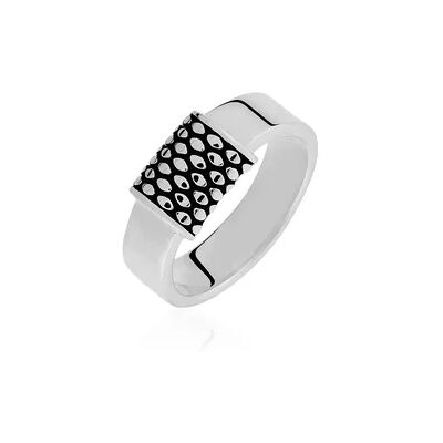 OROVIVO TORE Herren Ring Silber 925 Zylinder B 8 mm, Ring ohne Stein OROVIVO TORE Herren Ring Silber 925 Zylinder B 8 mm, Ring ohne Stein