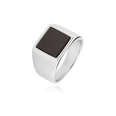 OROVIVO PHILIP Herren Ring Silber Silber 925 Onyx Schwarz B 1,25 mm, Ring mit Stein OROVIVO PHILIP Herren Ring Silber Silber 925 Onyx Schwarz B 1,25 mm, Ring mit Stein