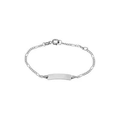 OROVIVO FIGARO S ID Kinder ID Armband Silber 925 Rechteckig, ID Armband ohne Stein OROVIVO FIGARO S ID Kinder ID Armband Silber 925 Rechteckig, ID Armband ohne Stein