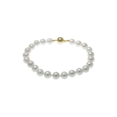 OROVIVO GERRA Damen Armband Gold 585 (14 Karat) Akoyaperle Perlmutt Ball, Armband mit Stein OROVIVO GERRA Damen Armband Gold 585 (14 Karat) Akoyaperle Perlmutt Ball, Armband mit Stein