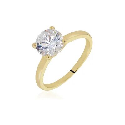 OROVIVO MASCHA Damen Ring Vergoldet 750 Zirkonia Weiß 0,69 ct, Ring mit Stein OROVIVO MASCHA Damen Ring Vergoldet 750 Zirkonia Weiß 0,69 ct, Ring mit Stein