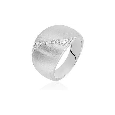 OROVIVO STANKA Damen Ring Silber 925 Zirkonia Weiß B 15 mm, Ring mit Stein OROVIVO STANKA Damen Ring Silber 925 Zirkonia Weiß B 15 mm, Ring mit Stein