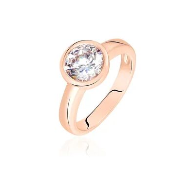 OROVIVO SONYA Damen Ring Silber rosevergoldet 925 Zirkonia Weiß 3,320 ct, Ring mit Stein OROVIVO SONYA Damen Ring Silber rosevergoldet 925 Zirkonia Weiß 3,320 ct, Ring mit Stein