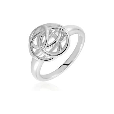 OROVIVO KNITY Damen Ring Silber Silber 925 Knoten, Ring ohne Stein OROVIVO KNITY Damen Ring Silber Silber 925 Knoten, Ring ohne Stein