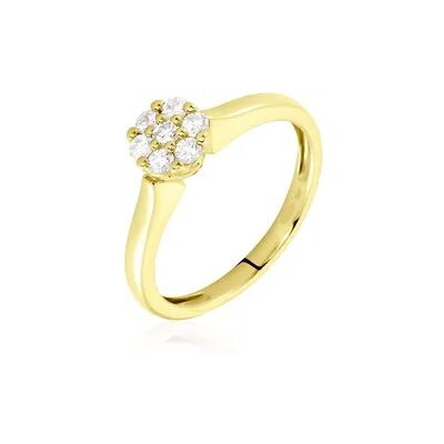 OROVIVO CAROCLA Damen Ring Gold 585 (14 Karat) Diamant Weiß 0,05 ct, Ring mit Stein OROVIVO CAROCLA Damen Ring Gold 585 (14 Karat) Diamant Weiß 0,05 ct, Ring mit Stein