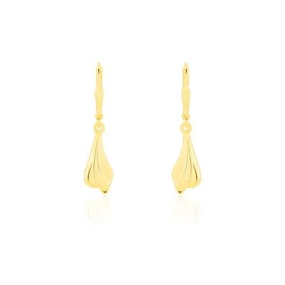 OROVIVO BRIGITTE 3 Damen Ohrringe Lang Gold 333 (8 Karat) Welle, Ohrringe Lang ohne Stein OROVIVO BRIGITTE 3 Damen Ohrringe Lang Gold 333 (8 Karat) Welle, Ohrringe Lang ohne Stein