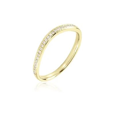 OROVIVO Memo Magga Damen Ring Gold 375 (9 Karat) Diamant Weiß 0,1 ct B 2 mm, Ring mit Stein OROVIVO Memo Magga Damen Ring Gold 375 (9 Karat) Diamant Weiß 0,1 ct B 2 mm, Ring mit Stein