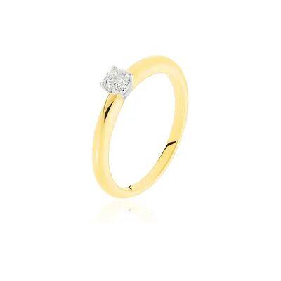OROVIVO VENISE Damen Ring Gold Bicolor 585 (14 Karat) Diamant Weiß B 20 mm, Ring mit Stein OROVIVO VENISE Damen Ring Gold Bicolor 585 (14 Karat) Diamant Weiß B 20 mm, Ring mit Stein