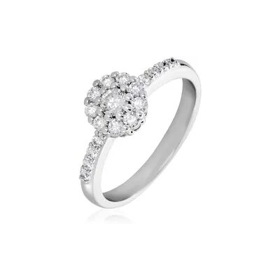 OROVIVO MARYN Damen Ring Weißgold 750 (18 Karat) Diamant Weiß 0,5 ct, Ring mit Stein OROVIVO MARYN Damen Ring Weißgold 750 (18 Karat) Diamant Weiß 0,5 ct, Ring mit Stein