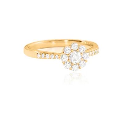 OROVIVO IRMA Damen Ring Gold 585 (14 Karat) Diamant Weiß 3,42 ct B 2 mm, Ring mit Stein OROVIVO IRMA Damen Ring Gold 585 (14 Karat) Diamant Weiß 3,42 ct B 2 mm, Ring mit Stein