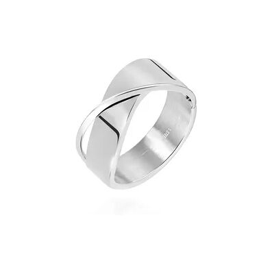 OROVIVO Damen Ring Edelstahl Welle, Ring ohne Stein OROVIVO Damen Ring Edelstahl Welle, Ring ohne Stein