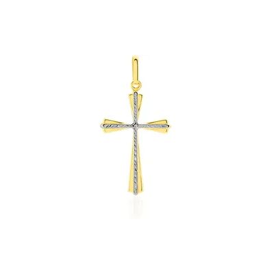 OROVIVO CORANTIN KREUZ 2 Unisex Anhänger Gold Bicolor 375 (9 Karat) Religiöses Kreuz, Anhänger ohne Stein OROVIVO CORANTIN KREUZ 2 Unisex Anhänger Gold Bicolor 375 (9 Karat) Religiöses Kreuz, Anhänger ohne Stein