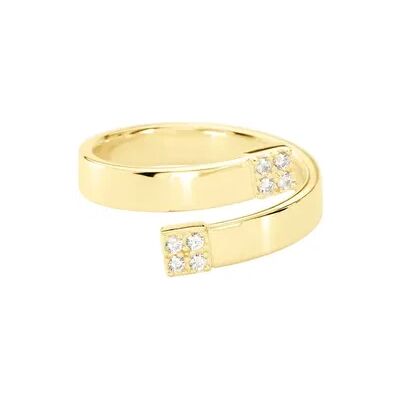 OROVIVO Damen Ring Gold 375 (9 Karat) Zirkonia Weiß, Ring mit Stein OROVIVO Damen Ring Gold 375 (9 Karat) Zirkonia Weiß, Ring mit Stein
