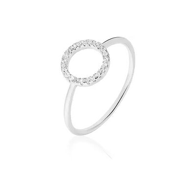 OROVIVO LAUREEN Damen Ring Silber 925 Zirkonia Weiß 2,3 ct Kreis, Ring mit Stein OROVIVO LAUREEN Damen Ring Silber 925 Zirkonia Weiß 2,3 ct Kreis, Ring mit Stein