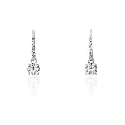 OROVIVO Damen Ohrringe Lang Silber 925 Zirkonia Weiß 2,7 ct, Ohrringe Lang mit Stein OROVIVO Damen Ohrringe Lang Silber 925 Zirkonia Weiß 2,7 ct, Ohrringe Lang mit Stein