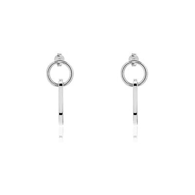 OROVIVO TOPI Damen Ohrringe Lang Silber Silber 925, Ohrringe Lang ohne Stein OROVIVO TOPI Damen Ohrringe Lang Silber Silber 925, Ohrringe Lang ohne Stein