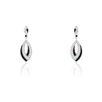 OROVIVO LIV Damen Ohrringe Lang Silber 925 Zirkonia Multicolour 0,66 ct Mandel, Ohrringe Lang mit Stein OROVIVO LIV Damen Ohrringe Lang Silber 925 Zirkonia Multicolour 0,66 ct Mandel, Ohrringe Lang mit Stein