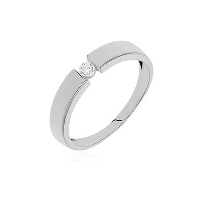 OROVIVO Granada Damen Ring Weißgold 375 (9 Karat) Diamant Weiß 0,04 ct, Ring mit Stein OROVIVO Granada Damen Ring Weißgold 375 (9 Karat) Diamant Weiß 0,04 ct, Ring mit Stein