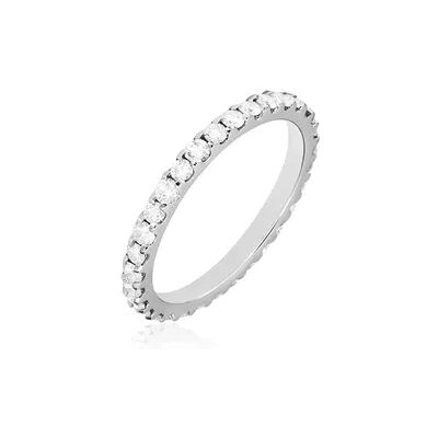 OROVIVO Damen Ring Weißgold 750 (18 Karat) Diamant Weiß 1 ct, Ring mit Stein OROVIVO Damen Ring Weißgold 750 (18 Karat) Diamant Weiß 1 ct, Ring mit Stein