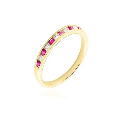 OROVIVO Carol Damen Ring Gold 585 (14 Karat) Rubin Rot 0,31 ct, Ring mit Stein OROVIVO Carol Damen Ring Gold 585 (14 Karat) Rubin Rot 0,31 ct, Ring mit Stein