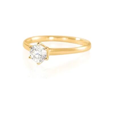 OROVIVO CHARLENE Damen Ring Gold 585 (14 Karat) Diamant Weiß 0,5 ct B 1,8 mm, Ring mit Stein OROVIVO CHARLENE Damen Ring Gold 585 (14 Karat) Diamant Weiß 0,5 ct B 1,8 mm, Ring mit Stein