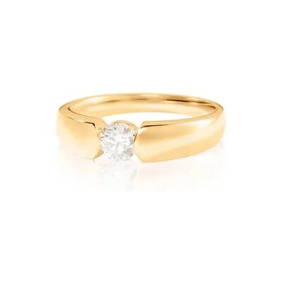 OROVIVO SANINA Damen Ring Gold 585 (14 Karat) Diamant Weiß 0,4 ct B 4,3 mm, Ring mit Stein OROVIVO SANINA Damen Ring Gold 585 (14 Karat) Diamant Weiß 0,4 ct B 4,3 mm, Ring mit Stein
