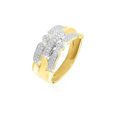 OROVIVO ETTA Damen Ring Gold 375 (9 Karat) Diamant Weiß 0,18 ct Barren, Ring mit Stein OROVIVO ETTA Damen Ring Gold 375 (9 Karat) Diamant Weiß 0,18 ct Barren, Ring mit Stein