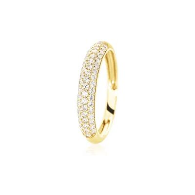 OROVIVO Damen Ring Gold 375 (9 Karat) Zirkonia Weiß, Ring mit Stein OROVIVO Damen Ring Gold 375 (9 Karat) Zirkonia Weiß, Ring mit Stein