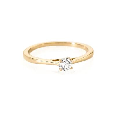 OROVIVO VICTORIA Damen Ring Gold 585 (14 Karat) Diamant Weiß 0,16 ct, Ring mit Stein OROVIVO VICTORIA Damen Ring Gold 585 (14 Karat) Diamant Weiß 0,16 ct, Ring mit Stein