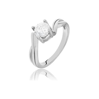 OROVIVO Damen Ring Silber 925 Zirkonia Weiß 1 ct, Ring mit Stein OROVIVO Damen Ring Silber 925 Zirkonia Weiß 1 ct, Ring mit Stein