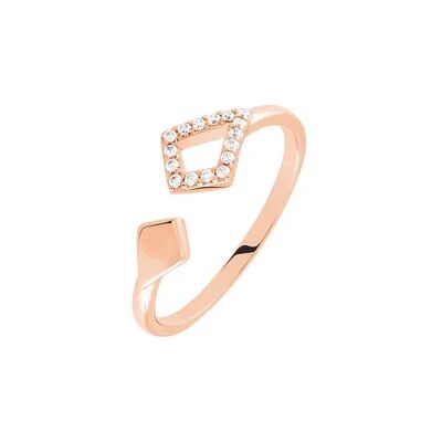 OROVIVO MILANKA Damen Ring Silber rosevergoldet 925 Zirkonia Weiß Raute, Ring mit Stein OROVIVO MILANKA Damen Ring Silber rosevergoldet 925 Zirkonia Weiß Raute, Ring mit Stein