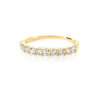 OROVIVO MERCY Damen Ring Gold 585 (14 Karat) Synthetischer Diamant Weiß 0,09 ct, Ring mit Stein OROVIVO MERCY Damen Ring Gold 585 (14 Karat) Synthetischer Diamant Weiß 0,09 ct, Ring mit Stein