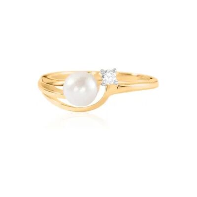 OROVIVO Annabelle Damen Ring Gold Bicolor Gold/Silber 375 (9 Karat), Ring mit Stein OROVIVO Annabelle Damen Ring Gold Bicolor Gold/Silber 375 (9 Karat), Ring mit Stein