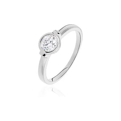 OROVIVO Damen Ring Silber 925 Zirkonia Weiß 1 ct, Ring mit Stein OROVIVO Damen Ring Silber 925 Zirkonia Weiß 1 ct, Ring mit Stein