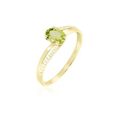 OROVIVO ELENEA Damen Ring Gold 375 (9 Karat) Peridot Grün 0,89 ct Oval, Ring mit Stein OROVIVO ELENEA Damen Ring Gold 375 (9 Karat) Peridot Grün 0,89 ct Oval, Ring mit Stein