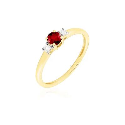 OROVIVO ELISABETH Damen Ring Gold 585 (14 Karat) Rubin Rot 0,33 ct, Ring mit Stein OROVIVO ELISABETH Damen Ring Gold 585 (14 Karat) Rubin Rot 0,33 ct, Ring mit Stein