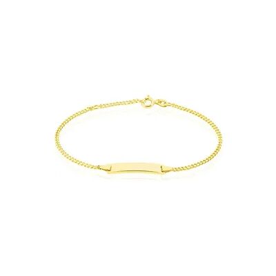 OROVIVO PANZER ID Unisex ID Armband Gold 375 (9 Karat) Rechteckig B 2,1 mm, ID Armband ohne Stein OROVIVO PANZER ID Unisex ID Armband Gold 375 (9 Karat) Rechteckig B 2,1 mm, ID Armband ohne Stein
