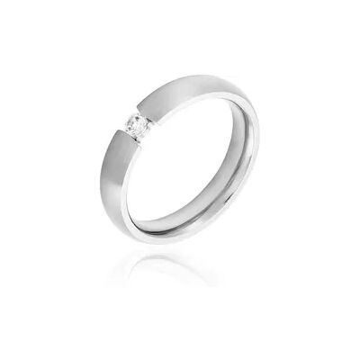 OROVIVO MOLLY Damen Ring Titan Zirkonia Weiß 0,1 ct B 4,5 mm, Ring mit Stein OROVIVO MOLLY Damen Ring Titan Zirkonia Weiß 0,1 ct B 4,5 mm, Ring mit Stein