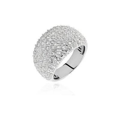 OROVIVO PAVINA Damen Ring Silber Silber 925 Zirkonia Weiß 0,17 ct B 4,3 mm, Ring mit Stein OROVIVO PAVINA Damen Ring Silber Silber 925 Zirkonia Weiß 0,17 ct B 4,3 mm, Ring mit Stein