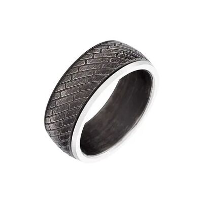 OROVIVO FABIAN Herren Ring Edelstahl Schwarz B 9,2 mm, Ring ohne Stein OROVIVO FABIAN Herren Ring Edelstahl Schwarz B 9,2 mm, Ring ohne Stein