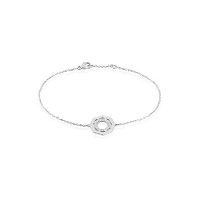 OROVIVO BIRGIT Damen Armband Silber 925 Zirkonia Weiß Kreis, Armband mit Stein OROVIVO BIRGIT Damen Armband Silber 925 Zirkonia Weiß Kreis, Armband mit Stein