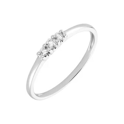 OROVIVO Sabina 1 Damen Ring Weißgold 375 (9 Karat) Diamant Weiß 0,05 ct, Ring mit Stein OROVIVO Sabina 1 Damen Ring Weißgold 375 (9 Karat) Diamant Weiß 0,05 ct, Ring mit Stein