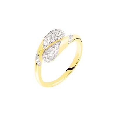 OROVIVO DORIE Damen Ring Gold 375 (9 Karat) Zirkonia Weiß, Ring mit Stein OROVIVO DORIE Damen Ring Gold 375 (9 Karat) Zirkonia Weiß, Ring mit Stein