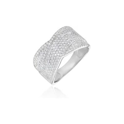 OROVIVO ELYNE Damen Ring Weißgold 375 (9 Karat) Diamant Weiß 0,7 ct, Ring mit Stein OROVIVO ELYNE Damen Ring Weißgold 375 (9 Karat) Diamant Weiß 0,7 ct, Ring mit Stein