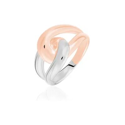 OROVIVO Damen Ring Silber Bicolor 925, Ring ohne Stein OROVIVO Damen Ring Silber Bicolor 925, Ring ohne Stein