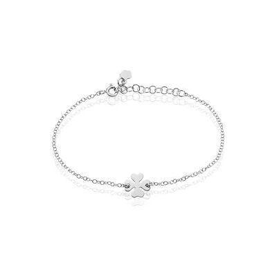 OROVIVO NAOMIE Damen Armband Silber 925 Talisman Kleeblatt, Armband ohne Stein OROVIVO NAOMIE Damen Armband Silber 925 Talisman Kleeblatt, Armband ohne Stein